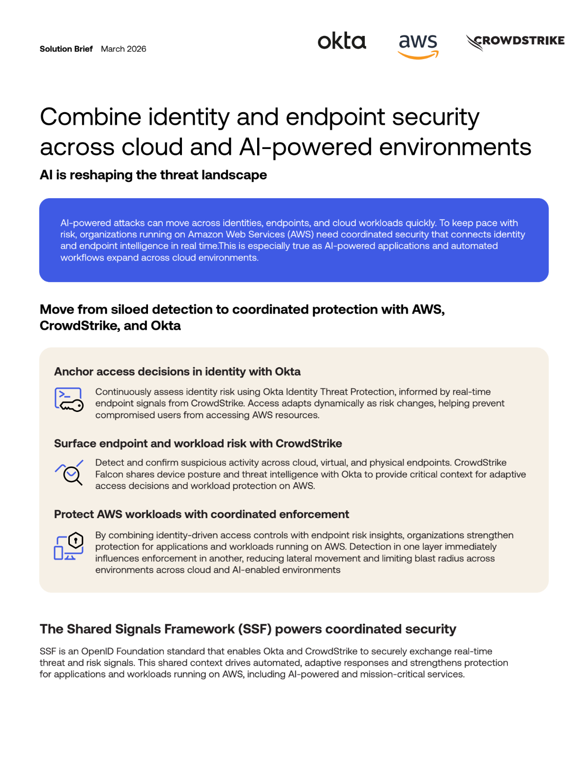 Okta AWS CrowdStrike Cloud AI Powered Environments thumbnail
