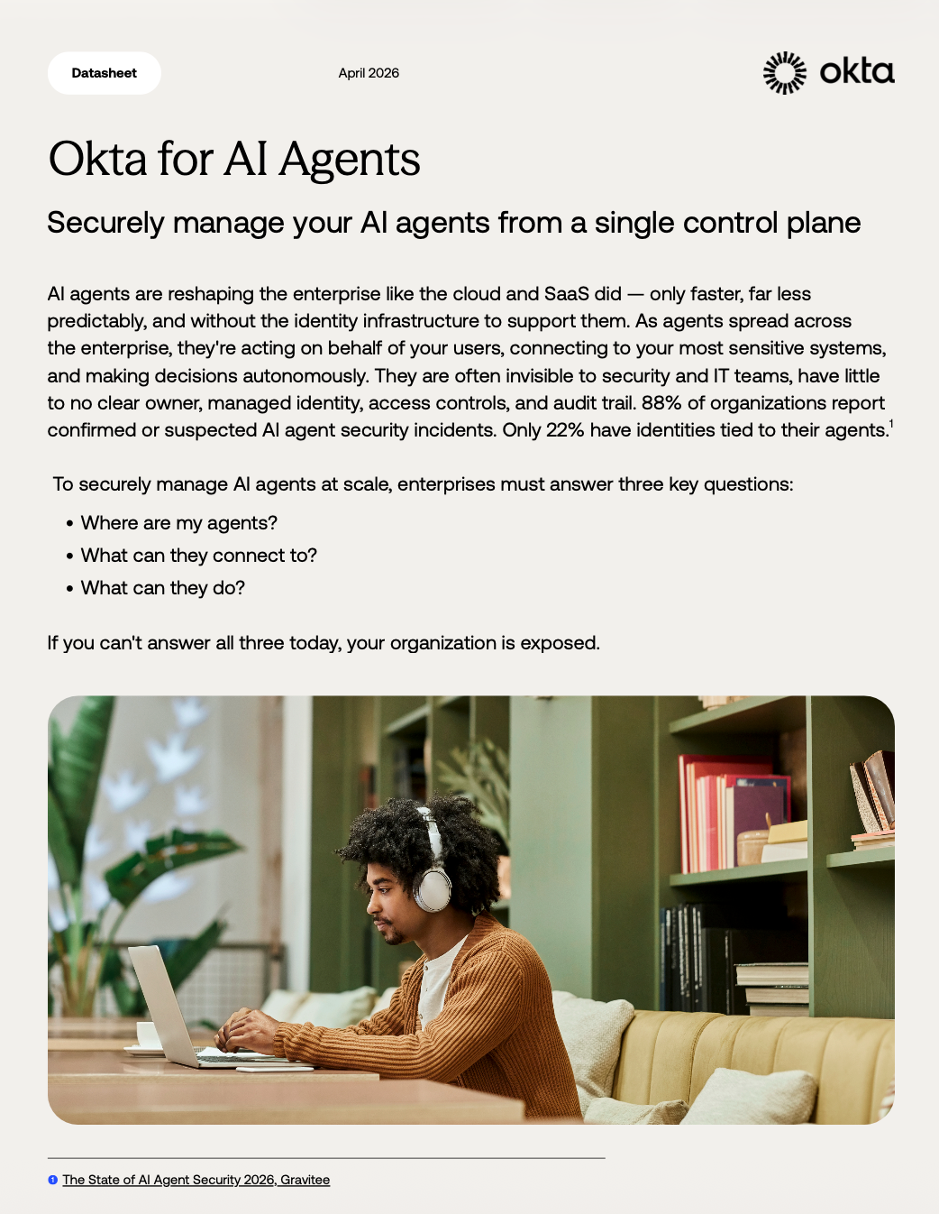 Okta for AI Agents - Securely manage your AI agents from a single control plane
