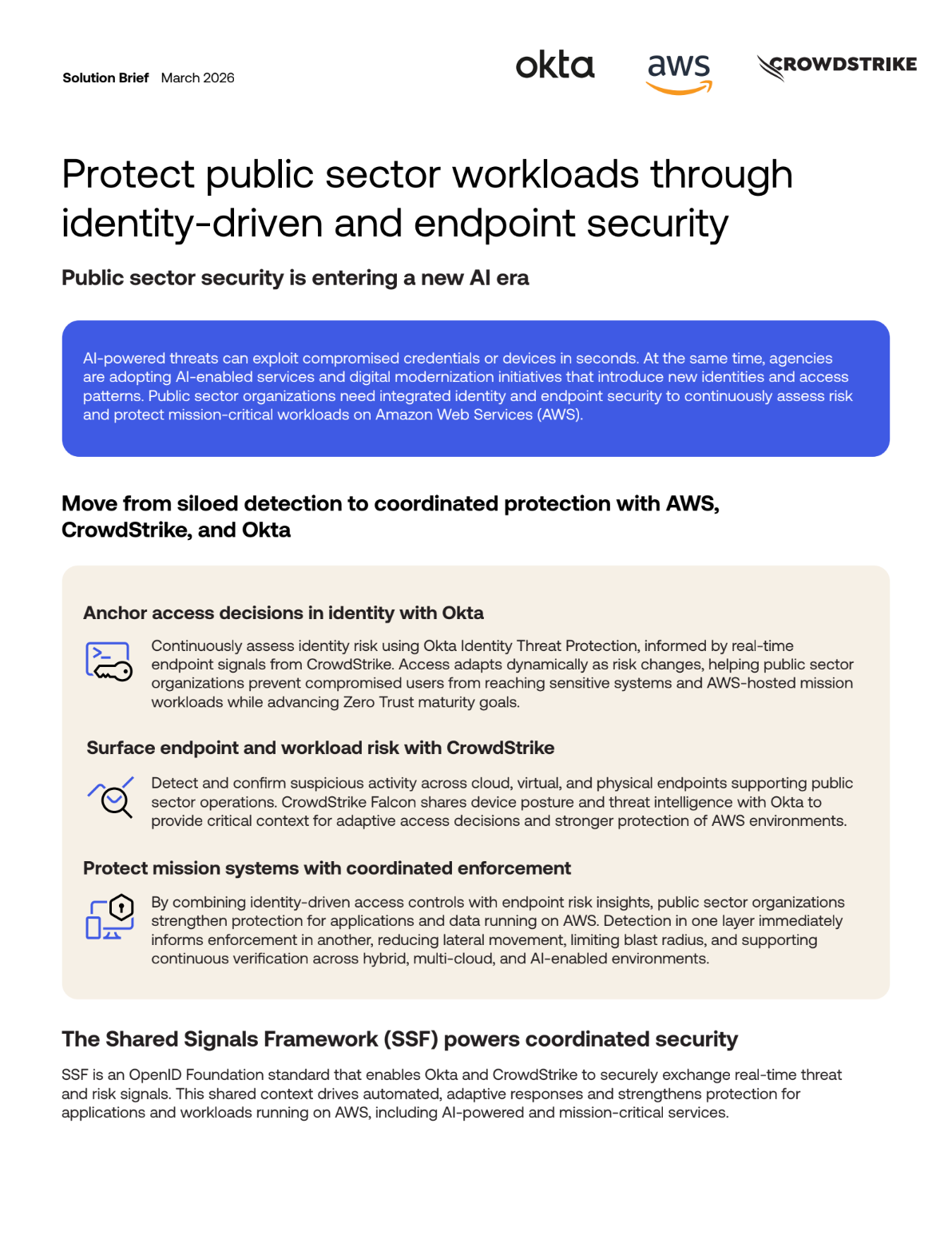 Okta AWS CrowdStrike Public Sector Workloads thumbnail