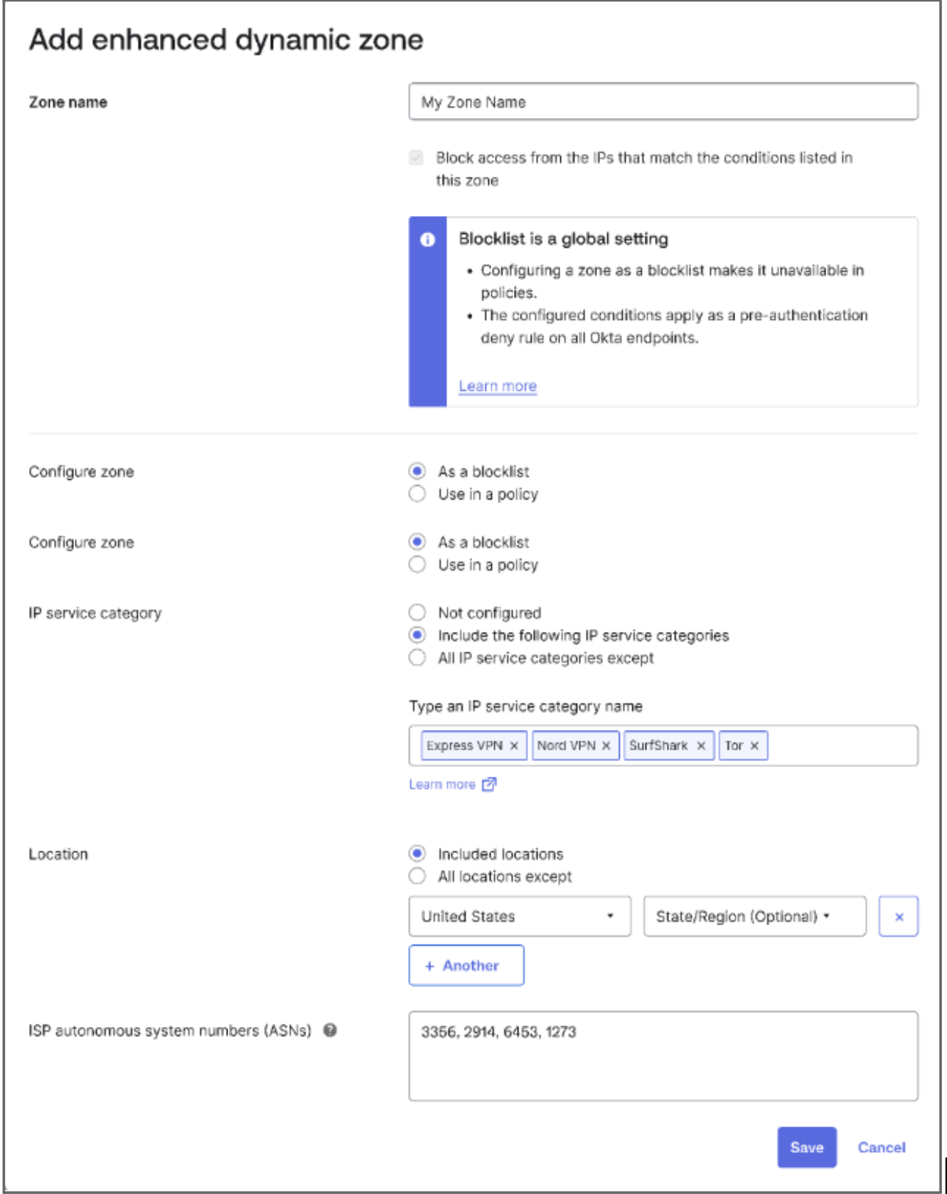 Erweiterte dynamische Netzwerkzonen
