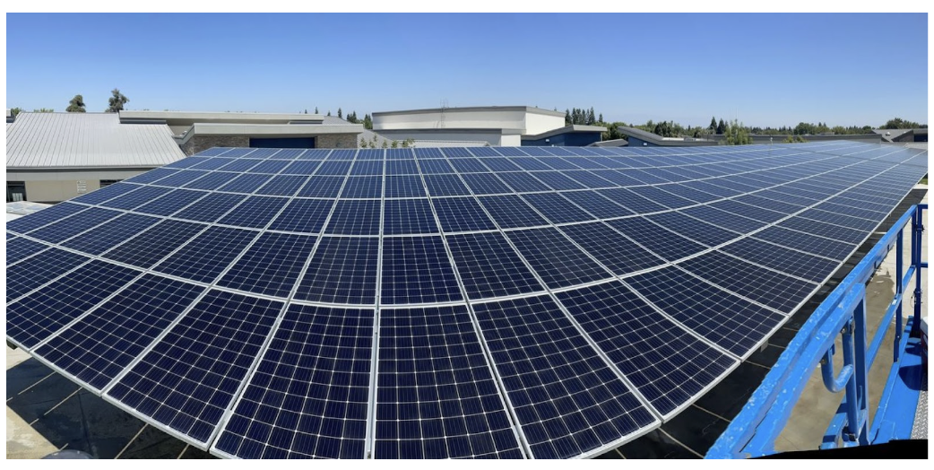 Solar panel closeup