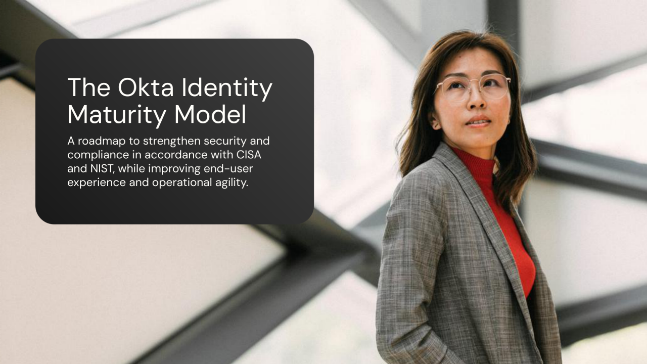 Cover image for "The Okta Identity Maturity Model" whitepaper.